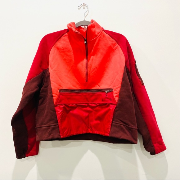 Jordan 23 Engineered Fleece Top Red DM5292-648 Women Size L NWT - Picture 5 of 14